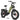 Cyrusher Kommoda 2.0 electric bike with adjustable front and rear suspension, low step-thru frame, fat tires, and LED front light.