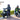 Extreme Wheel K1 electric bikes in use, showcasing relaxed riding position and innovative design on a sunny day.