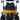 TrailMaster TBM X4 electric golf cart with 5kW lithium battery, orange finish, foldable windshield, and 22” aluminum rims.