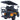 TrailMaster TBM X4 electric golf cart with 5kW lithium battery, foldable windshield, carbon fiber steering wheel, and LED headlights.