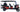 TrailMaster TBM X6 6-seater electric golf cart with red body, foldable windshield, and 22-inch aluminum rims