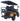 TrailMaster TBM X4 electric golf cart with 5kW lithium battery, foldable windshield, carbon fiber steering wheel, and LED headlights.