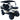 TrailMaster TBM X4 electric golf cart with 5kW lithium battery, foldable windshield, carbon fiber steering wheel, and LED headlights.
