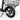 Close-up of the Hiboy ECOM 14 electric scooter's rear wheel with pneumatic tire and dual disc brakes.